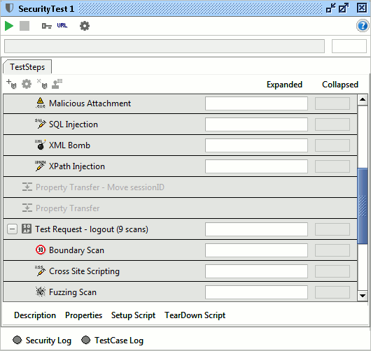 Created security test