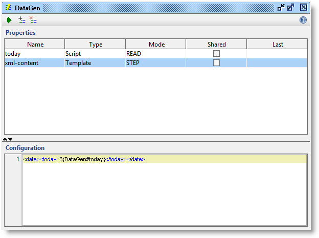 DataGen with template property DataGen-with-2-properties