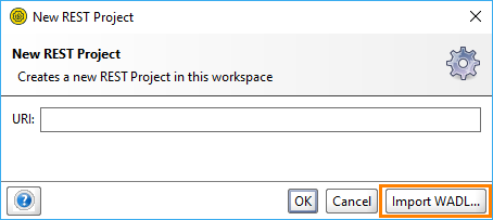 The Import WADL button