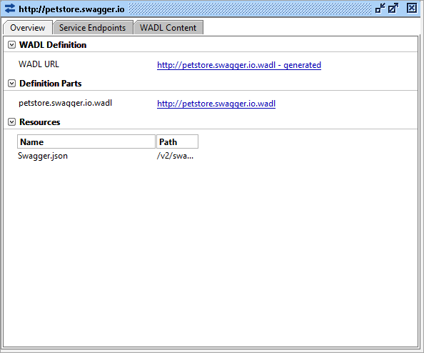 The REST service overview