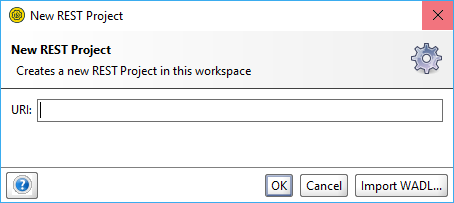 The New REST Project dialog