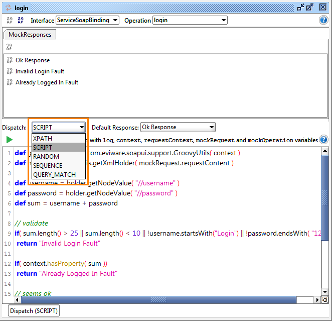 Changing the dispatch method