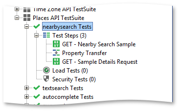 Nearbysearch test case