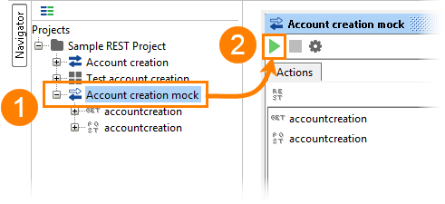 Running Mock service Running Mock service
