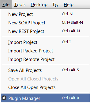 Create Mock Service Menu Menu