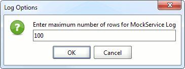 Message Log Options Message Log Options