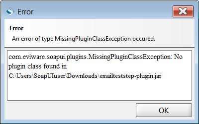 Missing Plugin Class Missing Plugin Class