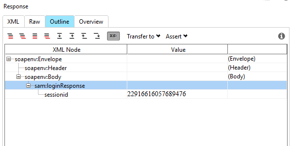 Response Outline Panel