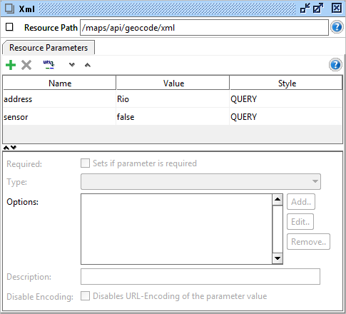 REST resource editor