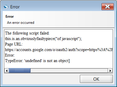 Script Warning Automated Token Editor