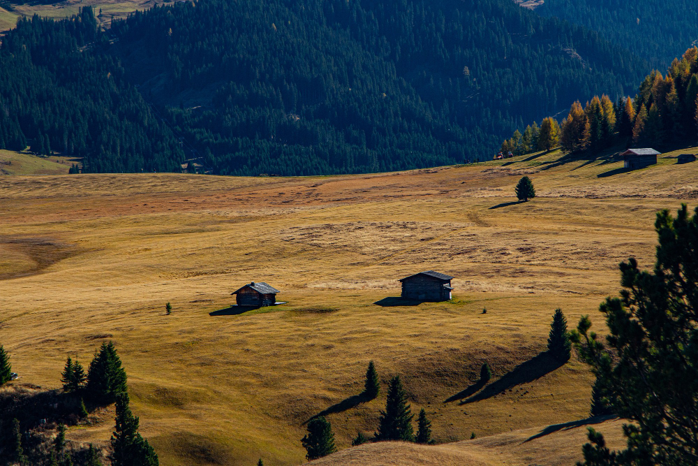 Traditional Azerbaijani mountain village with Greater Caucasus peaks in the background, Lahij, Azerbaijan