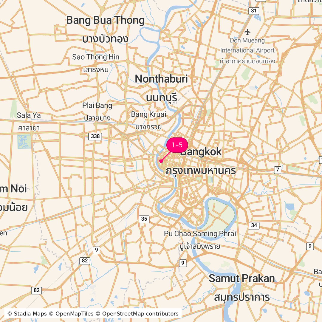 Itinerary route map for Highlights and Adventure Tour