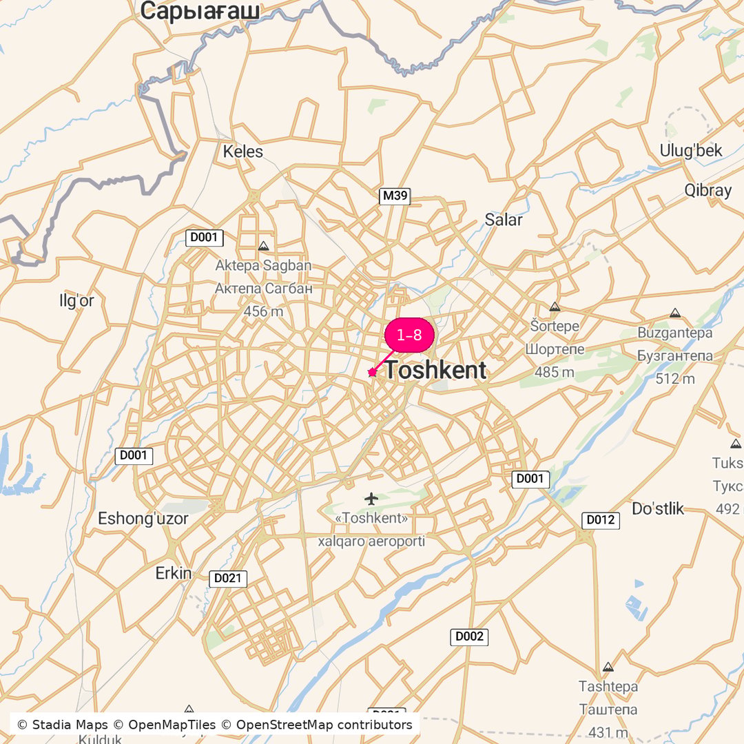 Itinerary route map for Capital Comforts and Mountain Escape