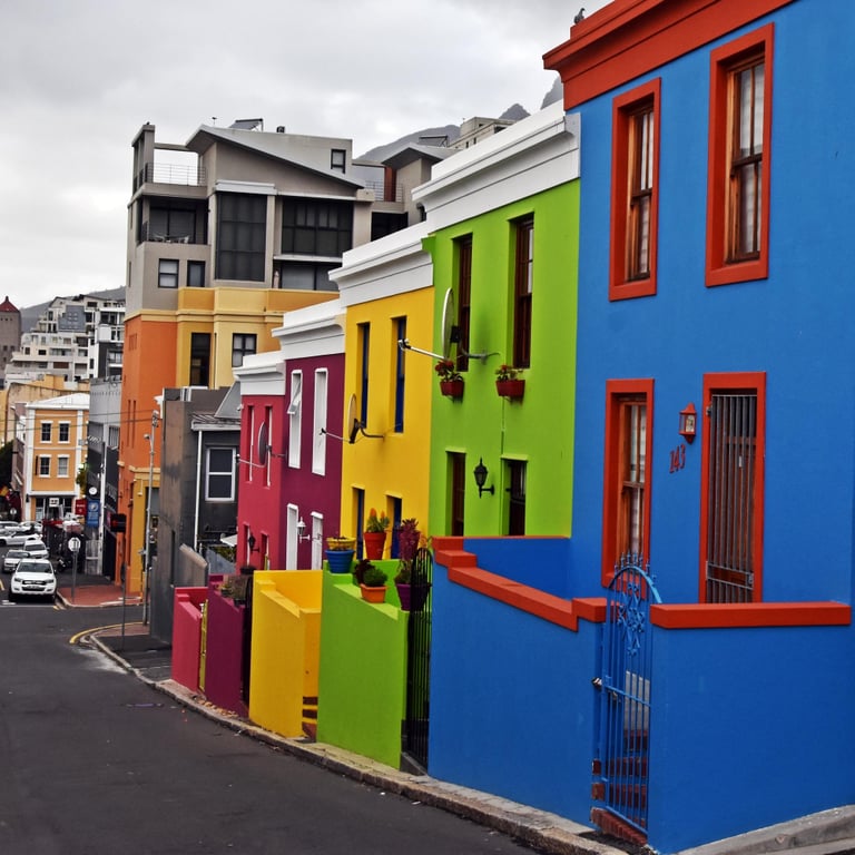 Cobblestone street in the Pelourinho historic district in Salvador da Bahia with brightly painted colonial townhouses, Bahia, Brazil