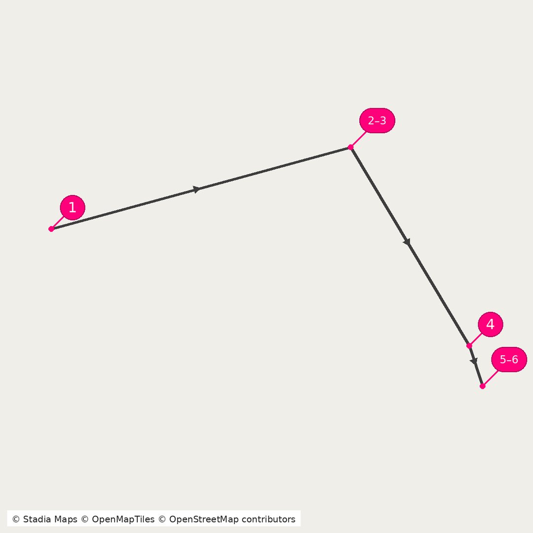 Itinerary route map for Tanzania Wildlife Expedition