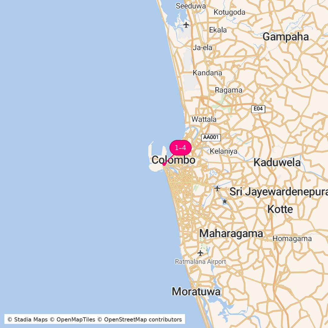 Itinerary route map for City Life Discovery