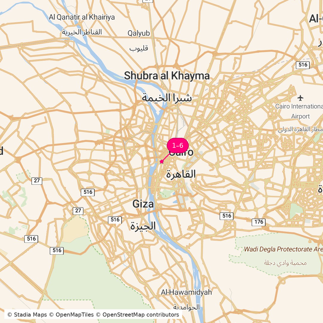 Itinerary route map for Eternal Nile Signature