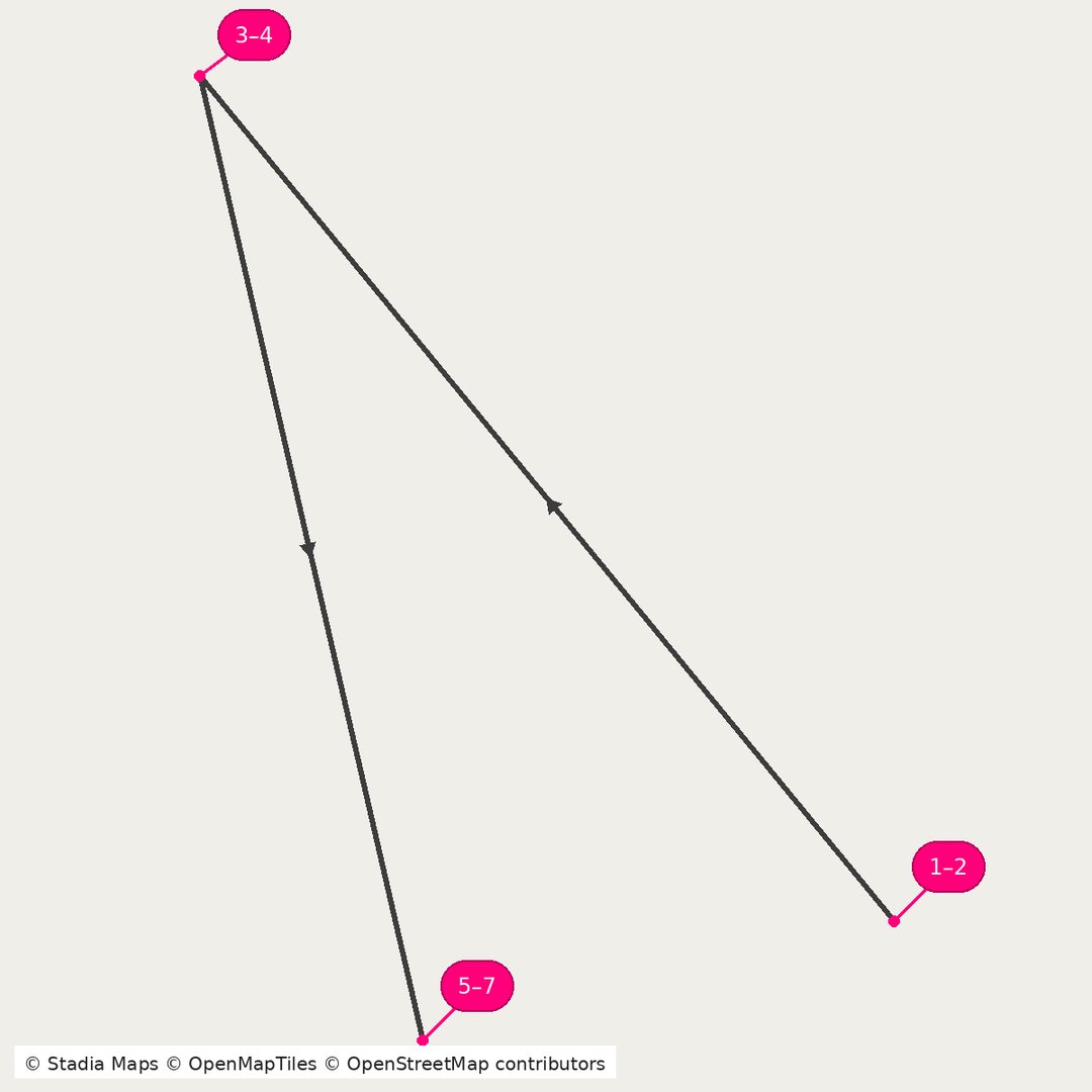Itinerary route map for Essential Brazil Adventure