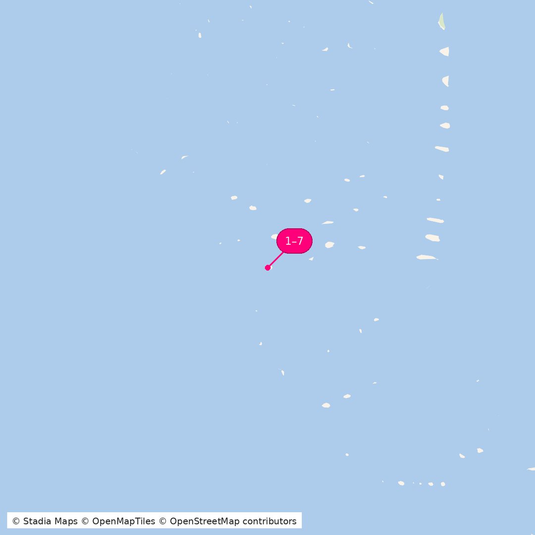 Itinerary route map for Furaveri Island Luxury