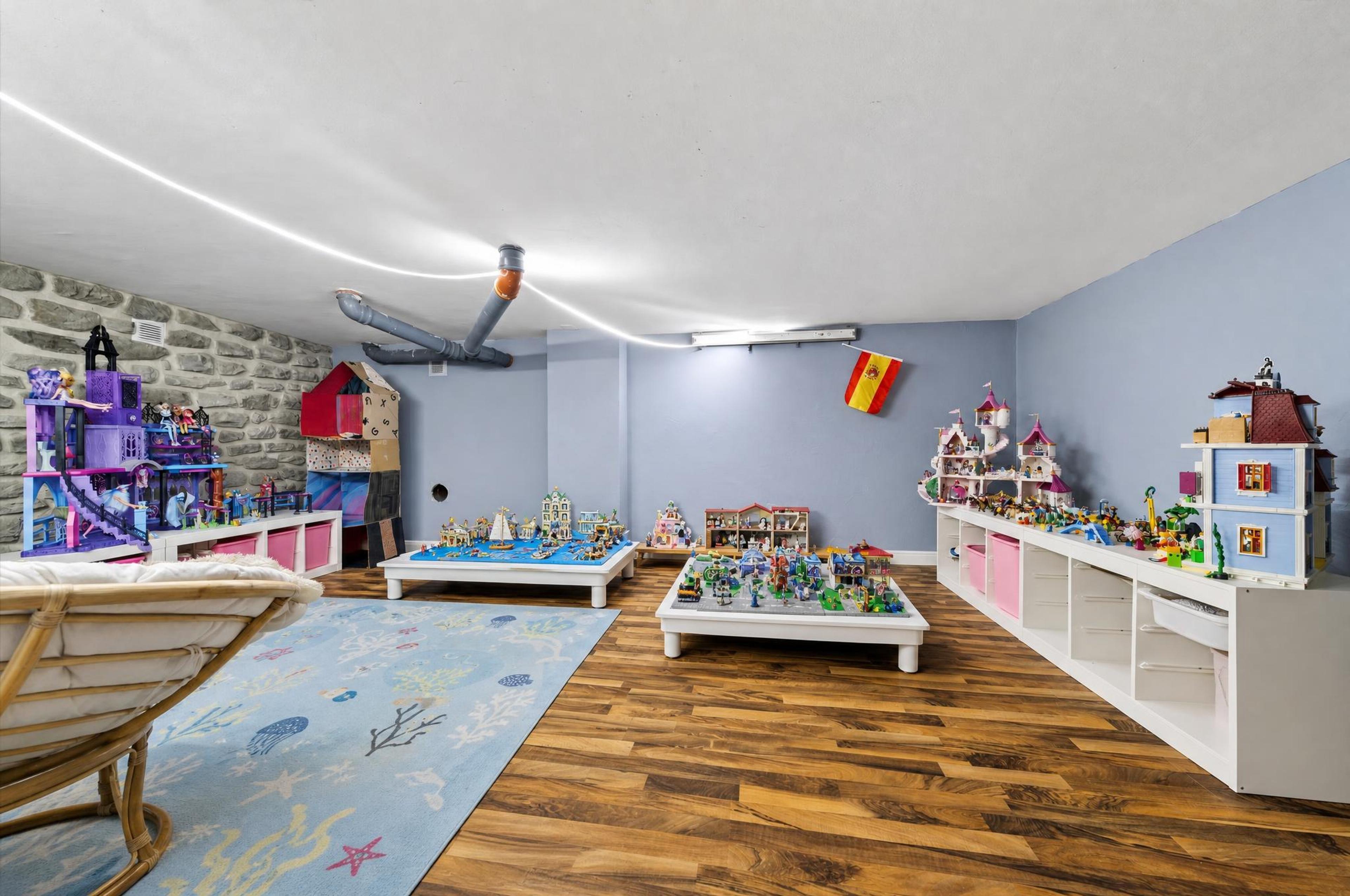 Espace de jeu au sous-sol
