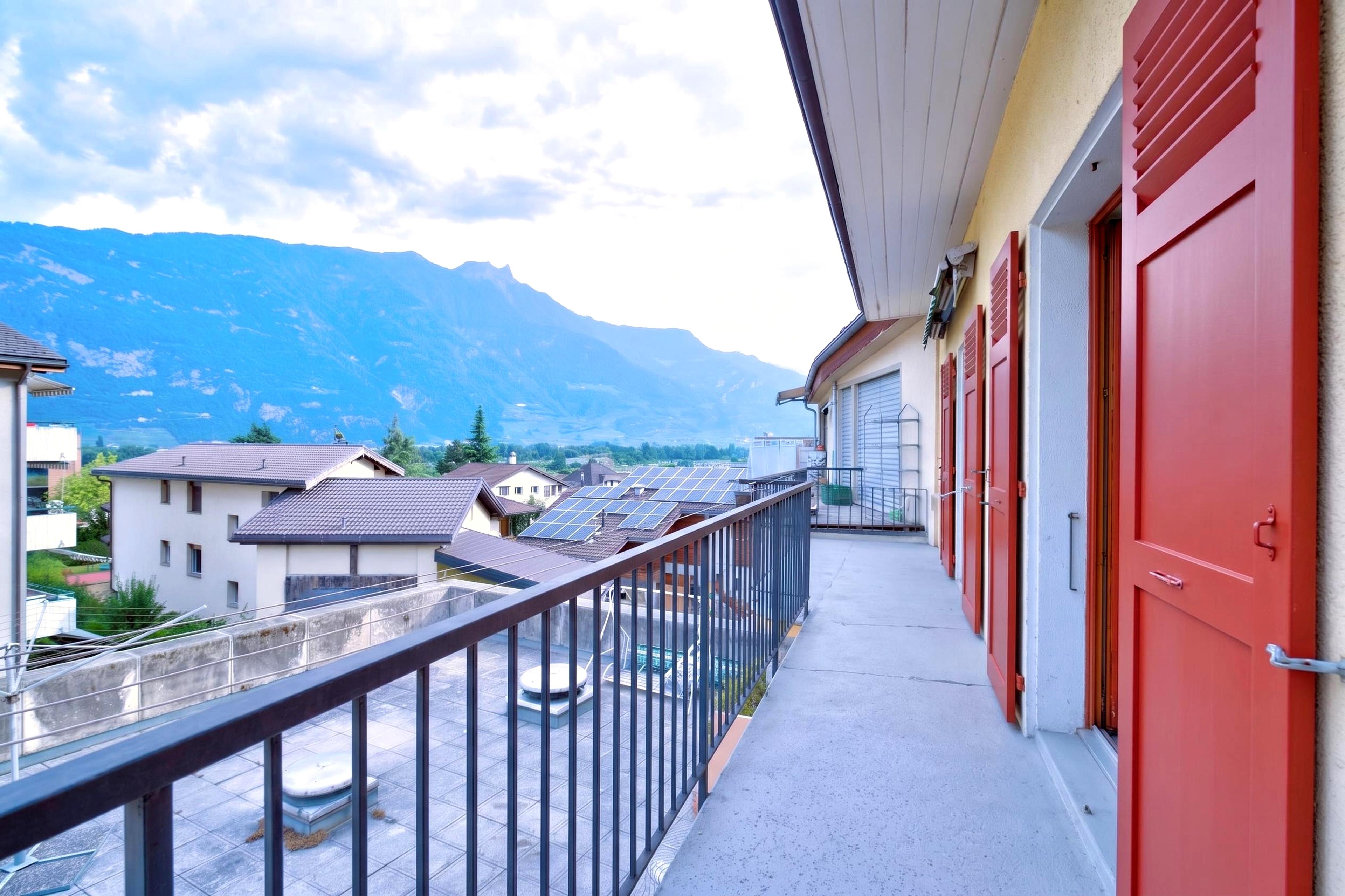 Balcon avec vue panoramique