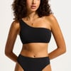 Seadive One Shoulder Bikini Black - Black