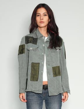 Patched Swiss Army Uniform