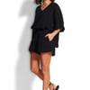Double Cloth Beach Shorts Black - L