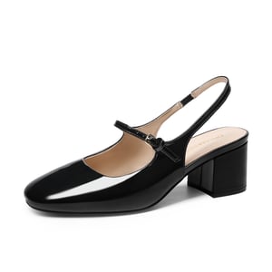 DREAM PAIRS Women   s Square Toe Mary Jane Shoes
