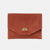 The Twist Lock Pouch - Cinnamon with Suede