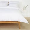 Parker Cotton White Percale Queen Duvet Set