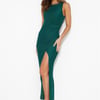 Getting Everywhere Mesh Maxi Dress Green