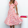Dish It Out Midi Dress Pink