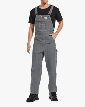 Men's Denim Bib Overall with Tool Pockets