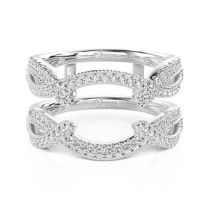 Jeulia Interchangeable Stackable Double Eternity Band Ring