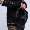 AKIRA Something Special Faux Leather Rope Purse | Black