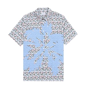 Paul Smith S/S Casual Fit Shirt Palm Detail White