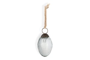 nkuku Essan Hanging Egg Decoration Set Of 4 | Decorative Accessories | Clear