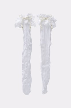 AKIRA Ruffle Mania Knee High Socks