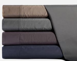 QE Home Microfiber Sheet Set , Muted Tones, Black, Double