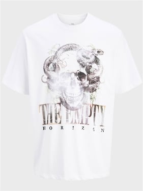Jack & Jones Band Crew Neck Tee - Bright White - XL