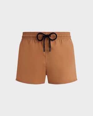 Vilebrequin - Men Swimwear Short And Fitted Stretch Solid - Swimwear - Man - Brown - Size XXL
