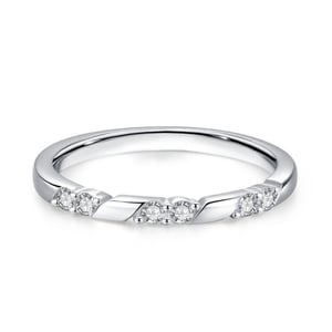 Jeulia Geometric Everyday Stackable Ring