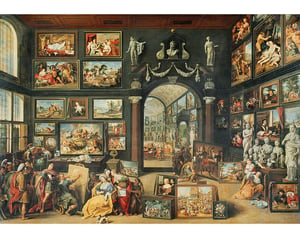 The Studio of Apelles illem Van II Haecht