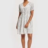Short Drawstring Dress - Bluebell Scenes / L