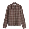 Corridor Venice Plaid Zip Shirt Brown