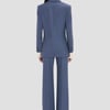Victoria Beckham Katherine Jacket In Blue Melange - 10 - Womens