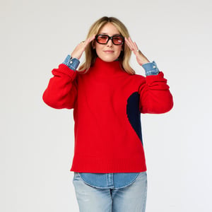 Lucy Imperfect Heart Sweater