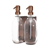Copper Double Wall Mounted Soap Dispenser