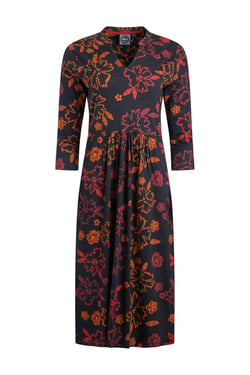 Weird Fish Isolde Printed Jersey Midi Dress Nightshade Size 12